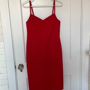 Red banana republic sheath dress